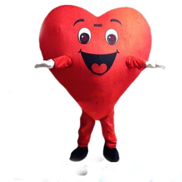 Valentine Days Party Red Heart Mascot Costume Fashion Custom Cute Plush Adult Mascot Costume