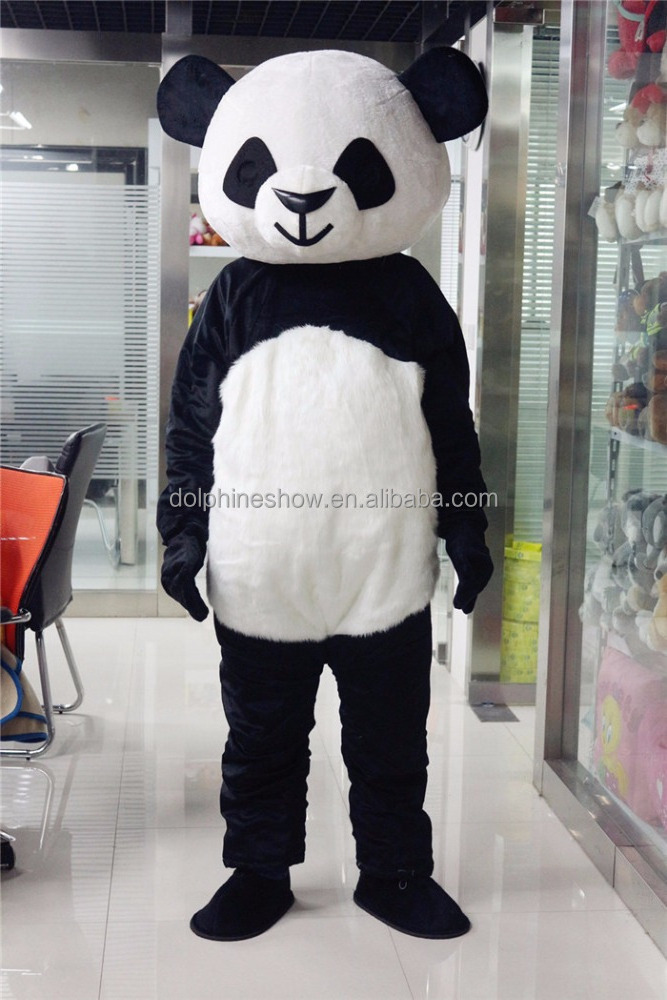 Fashion Cheap Plush Soft Stuffed Animal Mascot Costume For Sale LOW MOQ Adult 180CM - 200CM Cute Fat Fur Panda Mascot Costume