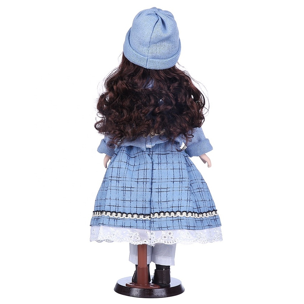 Wholesale beautiful custom 18 inch girl american doll countryside porcelain girl doll