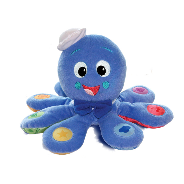 halloween day gifts cute pink soft baby octopus plush toy wholesale custom pirate stuffed animal toys