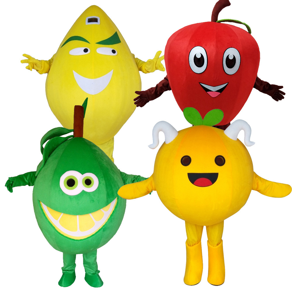 Kids Funny Orange Fruit Mascot Costumes Custom Design Fruit Vegetable Party Cosplay Fancy Dress Costume