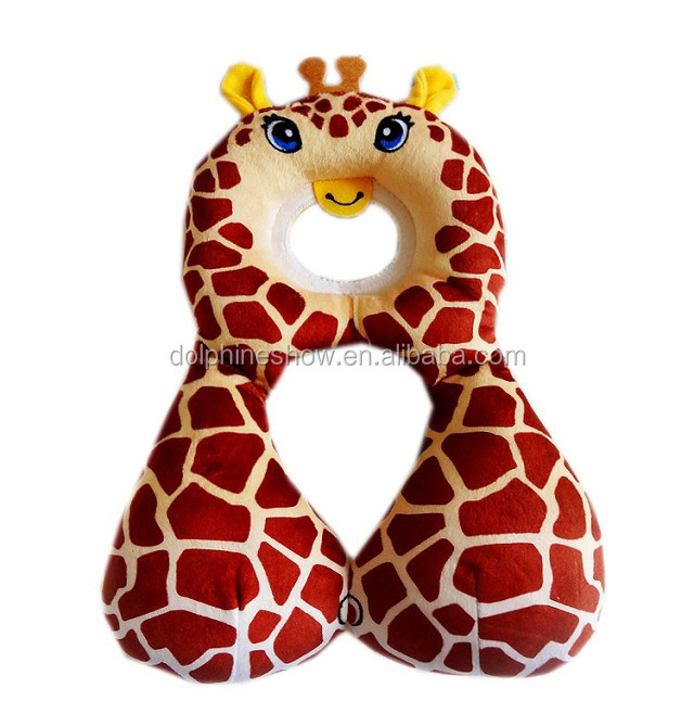 Hot Sale Cute Animal Baby Head Rest Neck Support Travel Pillow For Car Seat