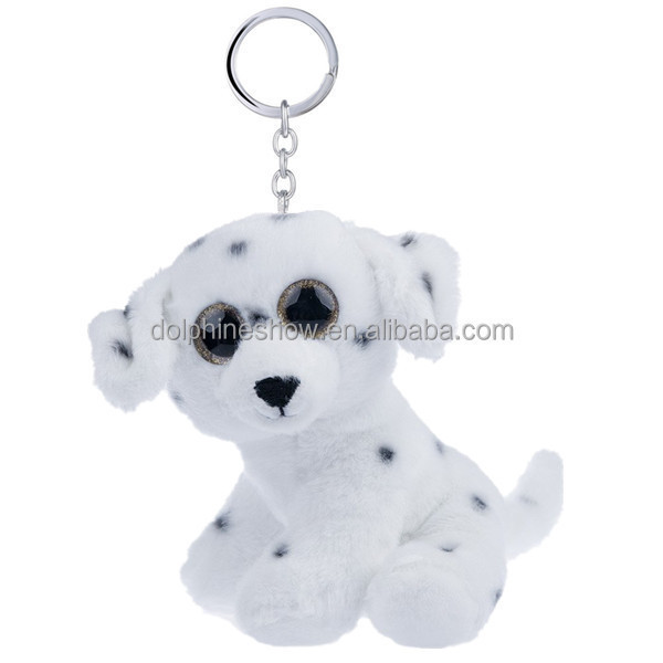 Various Mix Soft Plush Dog Keychain Clip Toy Fashion Big Eyes 10CM Mini Stuffed Plush Dog Toys