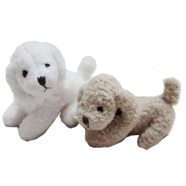 wholesale cute mini stuffed animal plush dog keychain promotional gifts soft stuffed plush 8cm  toy dog