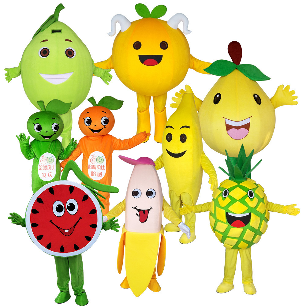 ONE Piece Made Custom Design Mascot Costumes Cute Fruit Vegetable Carnival Costumes For Adult