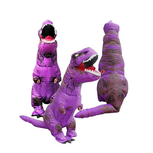 Party home decoration kids gift unique color purple large giant Inflatable dinosaur costume for adult