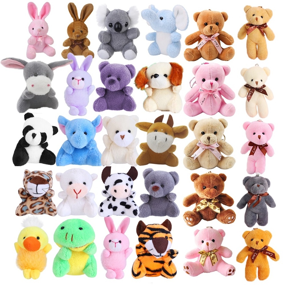 Gift Sets Promotion 24/36 Pack Mini Plush Stuffed Animals Toy Custom Various Soft Stuffed Plush Animals Toys