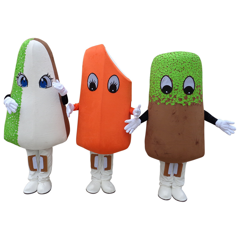 Cartoon Characters Milk Tea Snack Shop Mascot Costume Custom Icecream Mascot Costume For Adult