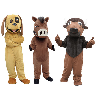 China Factory High Quality Custom Mascot Costume Adult Plush Realistic Cartoon Animal Character Mascot Costumes