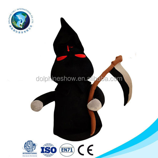 Promotional Halloween Plush Stuffed Toys Ghost Scary Plush Ghost Toy China Manufacture Skeleton Toys