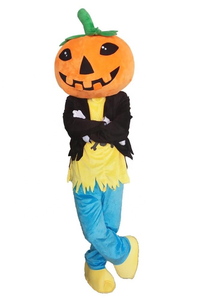 Halloween party decoration Costume Pumpkin Doll Costume Walking Doll Cosplay Horror Dress Up