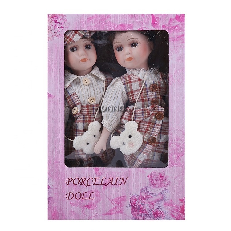 Fashion handmade porcelain dolls home decorations collection doll