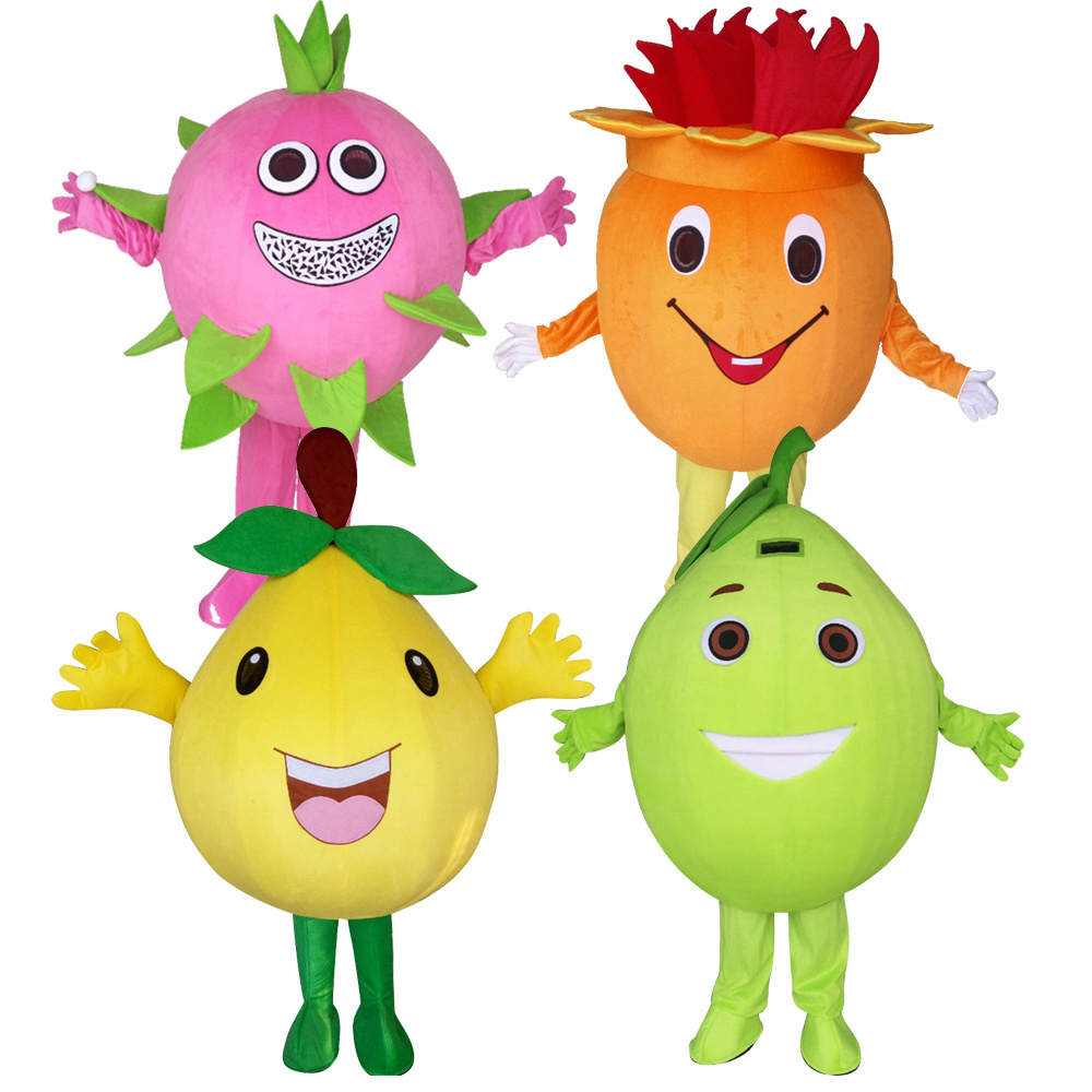 Kids Funny Orange Fruit Mascot Costumes Custom Design Fruit Vegetable Party Cosplay Fancy Dress Costume