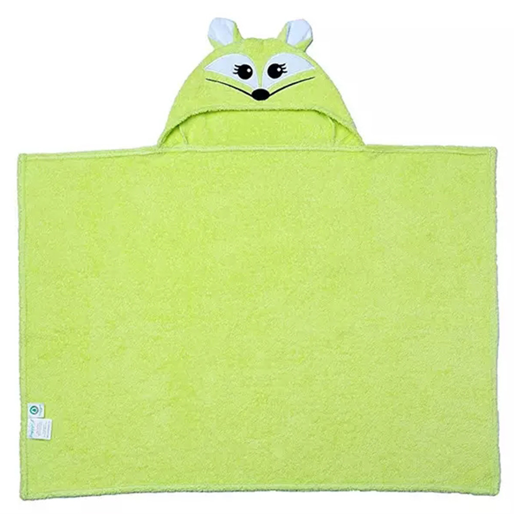 100% Bamboo Animal Baby Bath Hooded Towel Cartoon Kids Yellow Cat Kitten Custom Cotton Towel