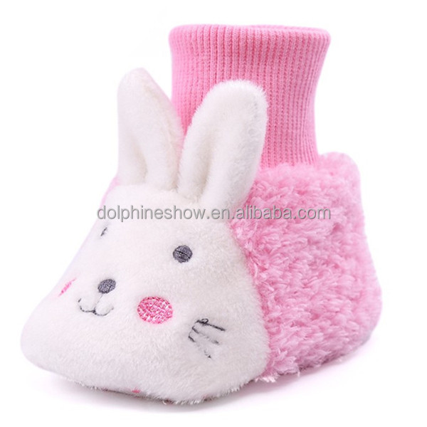 Beautiful Newborn Baby Animal Shoes Socks Boots Cute Prewalker Soft Sole Plush White Polar Teddy Bear Wholesale Baby Shoes