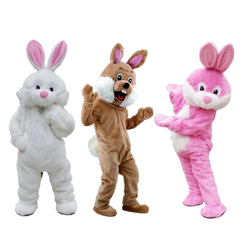 High Quality Cartoon Character Rabbit Bunny Animal Mascots Customized Adult Easter Bunny Mascot Costumes