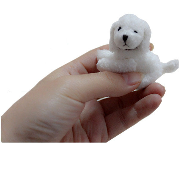 wholesale cute mini stuffed animal plush dog keychain promotional gifts soft stuffed plush 8cm  toy dog