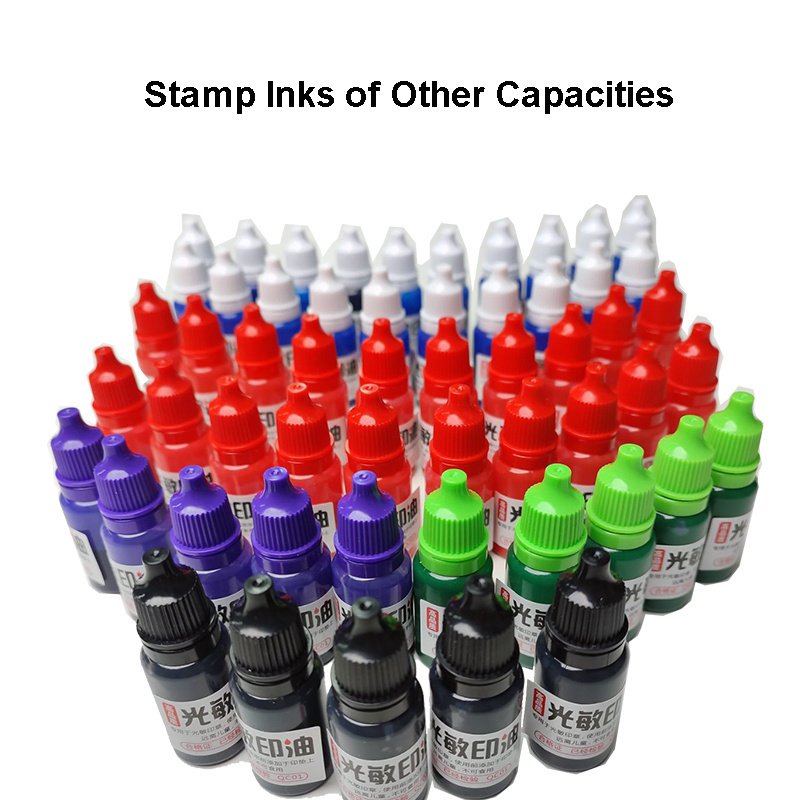 1L Custom Eco Friendly Stamp Pad Refill Ink Bottle Packing Photosensitive Waterproof Printing Flash Stamp Ink