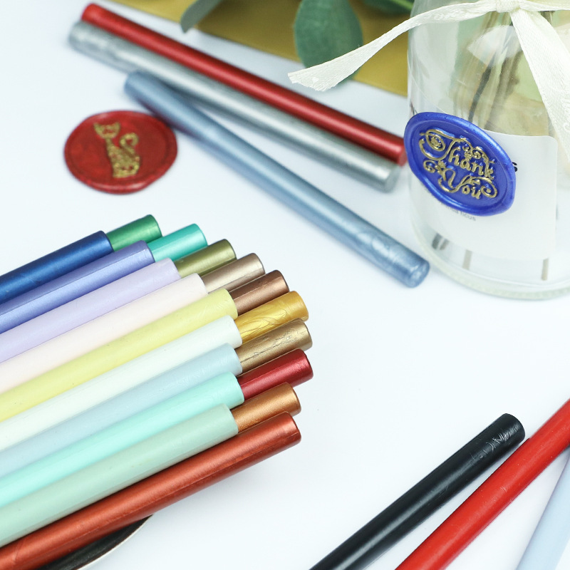 Flexible Multi Color Seal Wax Stamp Stick Available Package 11mm Sealing Wax Glue Gun Sticks for Wax Stamp