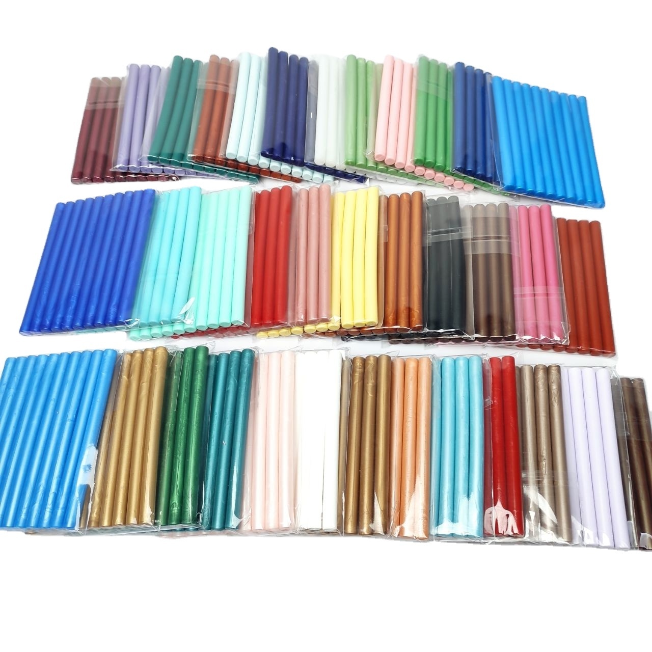 Flexible Multi Color Seal Wax Stamp Stick Available Package 11mm Sealing Wax Glue Gun Sticks for Wax Stamp