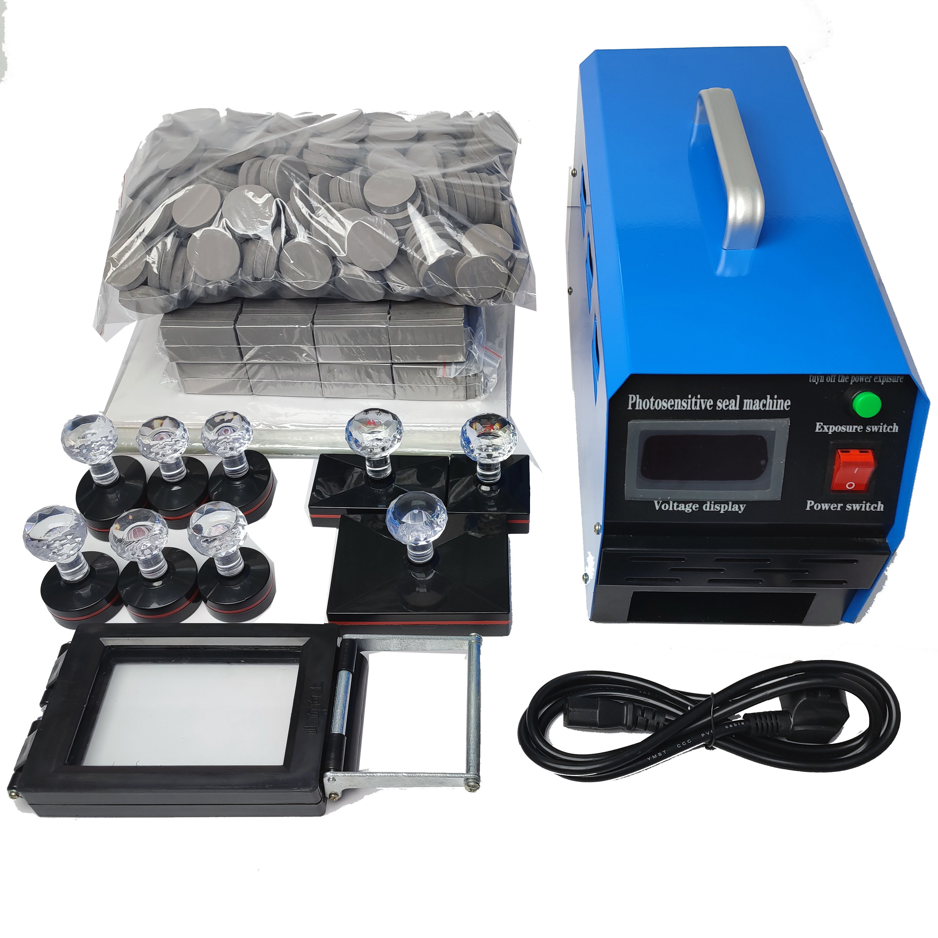 Factory Wholesale Intelligent Automatic Flash Stamp Machine Photosensitive Rubber Pre Inked Stamp Making Machine