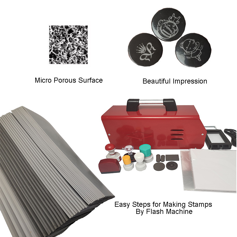 Wholesale Multi Sizes Rubber Stamp Materials Stamp Flash  Foam for Stamp Making by Flash Machine