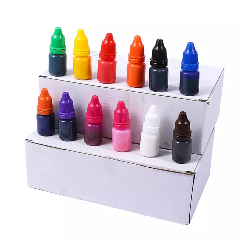 10ml 30ml 40ml 50ml 1000ml Golf Ball  Photosentitive Pre Inked Self Inking Flash Stamp Ink Refill for Plastic