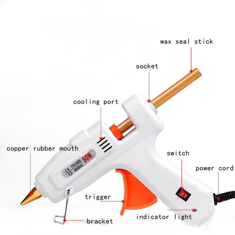 Wax Seal Sticks Glue Gun Hot Melt Glue Gun Sealing Wax Glue Gun for Sealing Wax Sticks