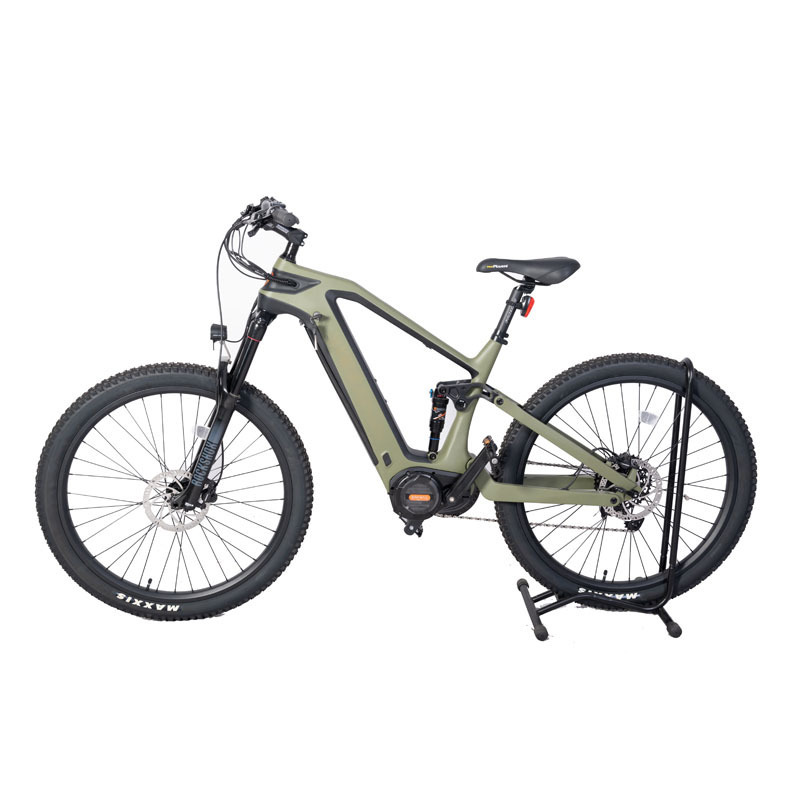 Electric mountain bike long-distance bafang central motor electric bicycle carbon fiber lithium battery full suspension e-bike