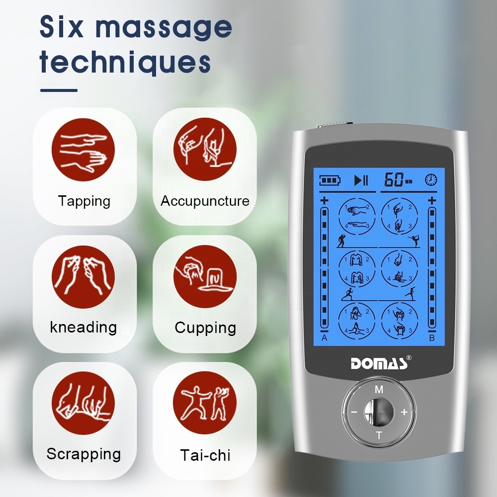 Hot Selling Ems Therapy Electrode Muscle Stimulator Machine Neck Massager Pain Relief Device Digital Tens Unit