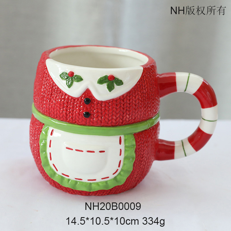 Newest Santa Mug Christmas Gift Holiday Mugs Bulk Handmade Ceramic Christmas Mugs