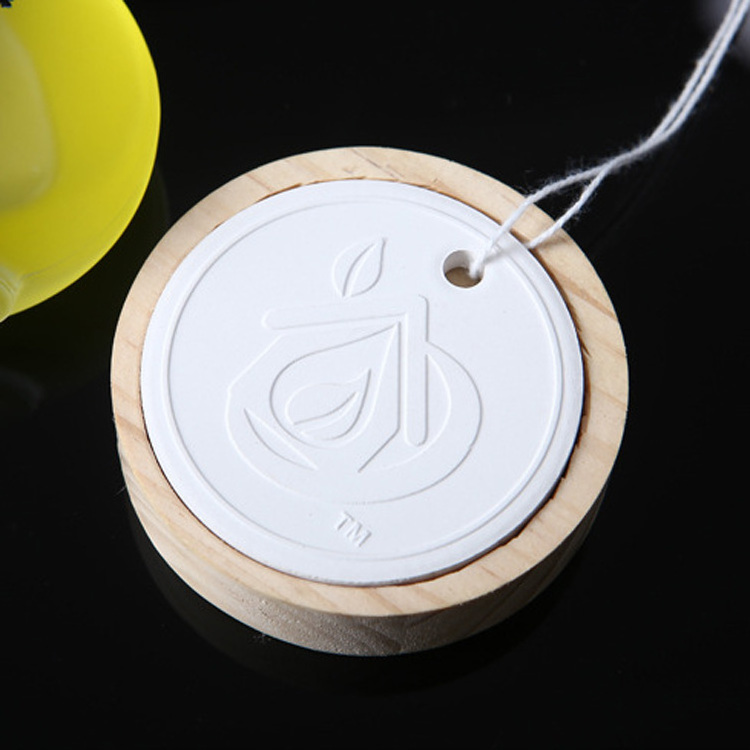 Round White Plaster Scented Hanging Ceramic Aroma Diffuser Stone