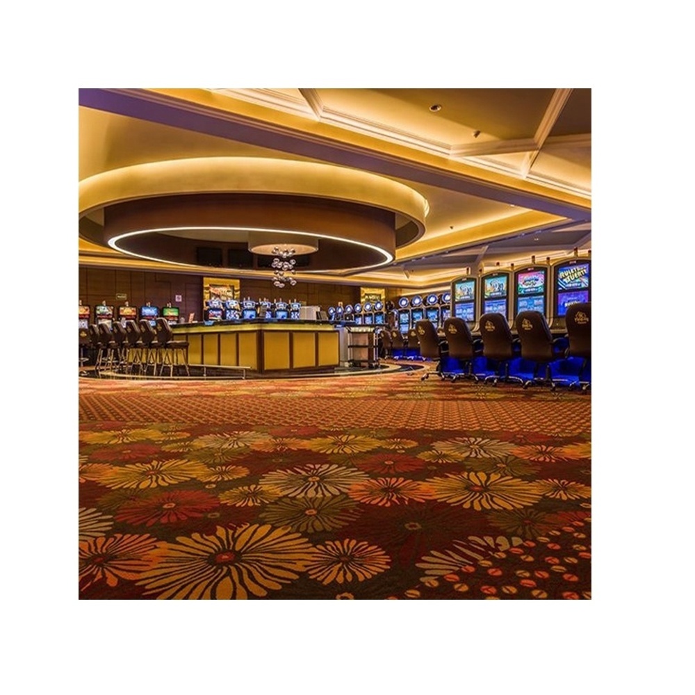 Banquet Hall Flooring Luxurious Casino Lobby Carpet Entertainment Carpet