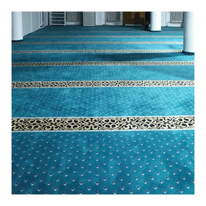 Green Red Mosque carpet Axminster broadloom carpet prayer room carpet