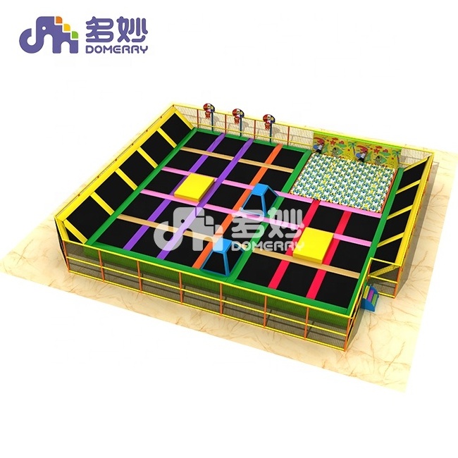 funny soft biggest trampoline children commercial indoor play ground amusement park jumping trampoline