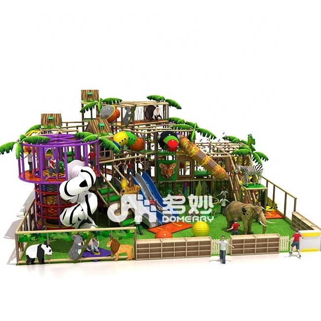 forest maze kids swing play set slide activity soft play equipment indoor playground