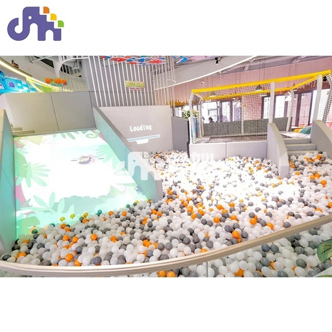 Kids indoor amusement hot color ball children party slide playhouse ball pool ball pit