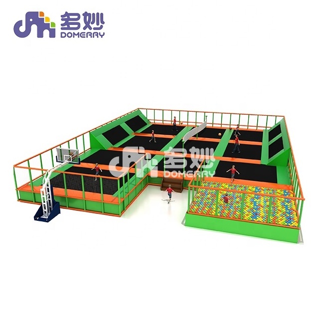 funny soft biggest trampoline children commercial indoor play ground amusement park jumping trampoline