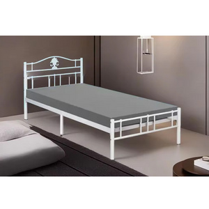 Space Saving Single Bed Iron Metal Bed Frame KD-1119 for Student Portable Single Size Steel Bed