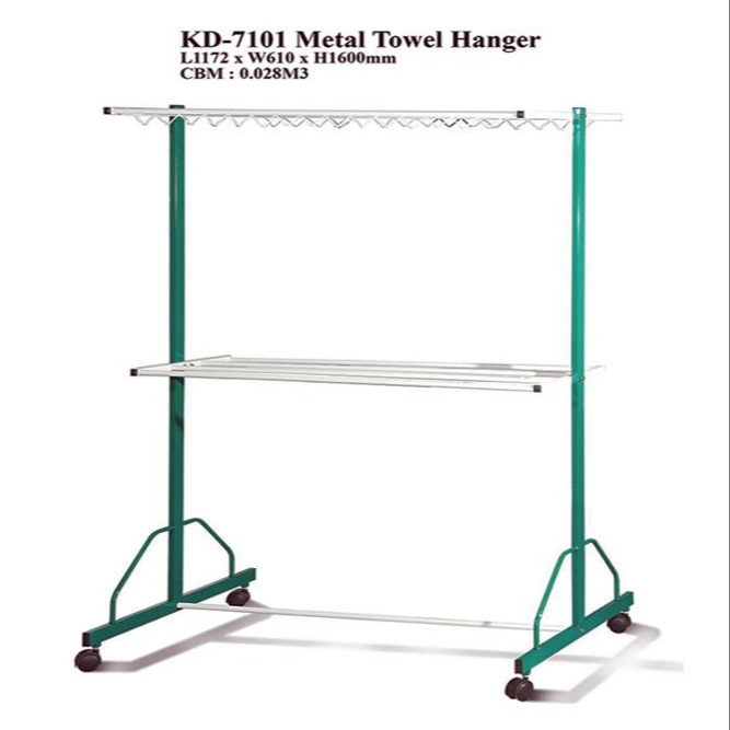 Malaysia Made Free Standing Metal Tower Hanger Rack KD-7101 Clothes Drying Hanger Racks Sturdy and Durable