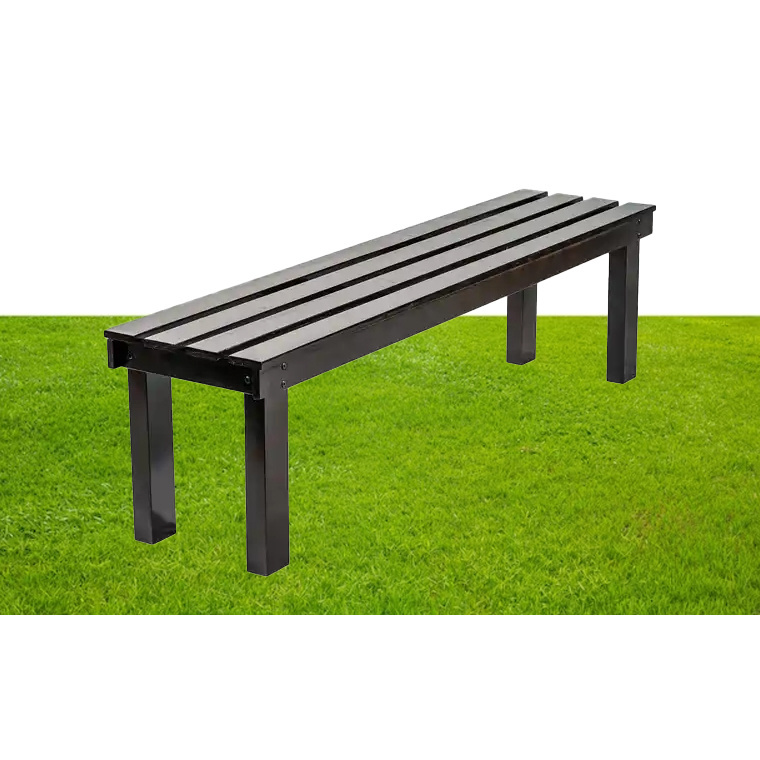 Factory Sales Outdoor Garden Traditional Design Backless Wooden Bench Solid Wood Long Chair