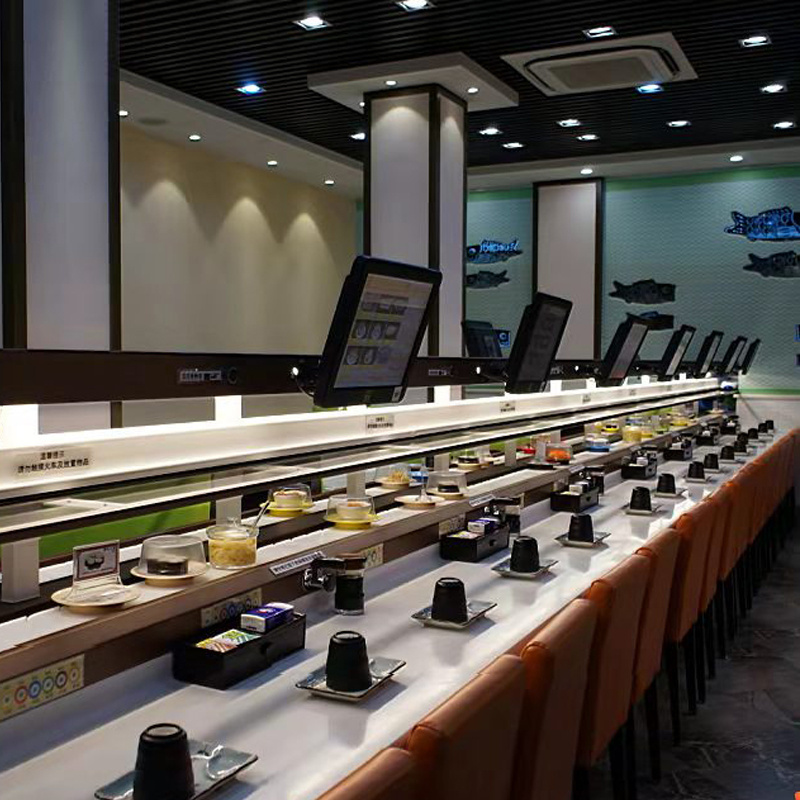 Sushi Conveyor Sushi Bar Table Sushi Restaurant Train Conveyor Belt Machine for sale