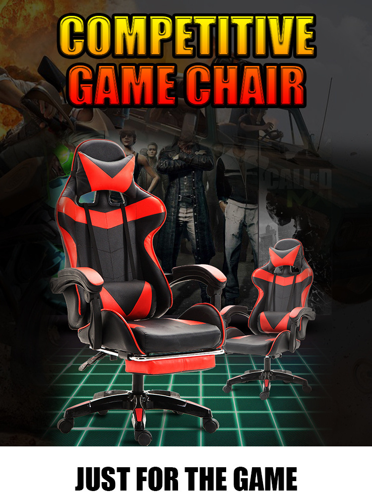 Silla gamer New Low Price Extreme Gamer ergonomic swivel PC Gaming Chair with footrest