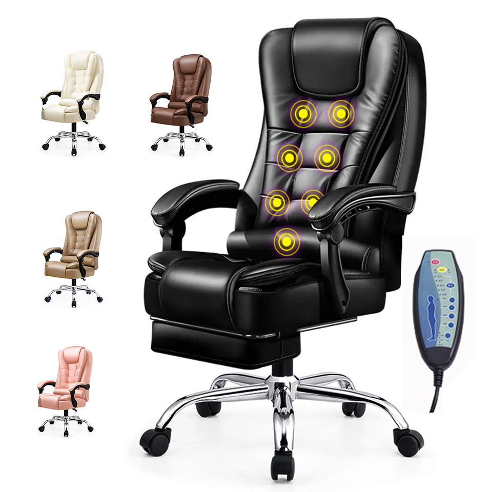 Computer PU Leather Ergonomic Gamer Massage Gaming Office Chair