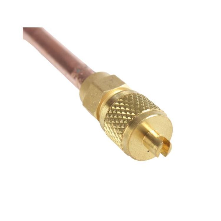 1/4 100mm Best Price Gas Refrigerant Fridge Part Copper R134a Ac Access Valve Charging Pin Valve