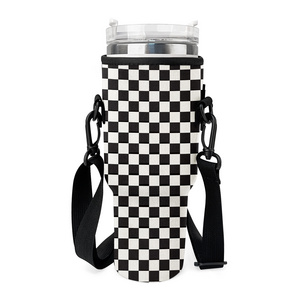 Customized Neoprene Water Bottle Holder Insulated Cooler Cup Bag Sleeves Neoprene Bottle Pouches DOM-1142311