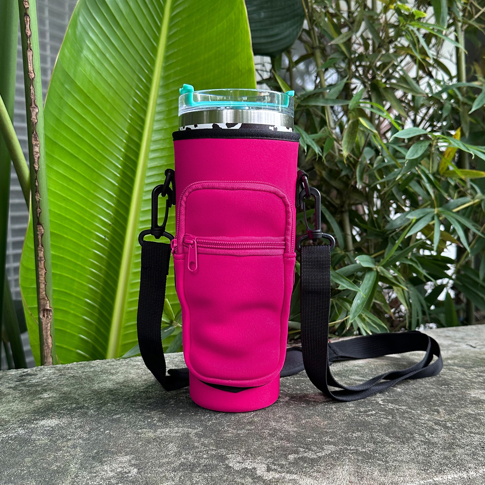 Reusable Water Bottle Holder Phone Pocke Cup Sleeves DOM-1142311