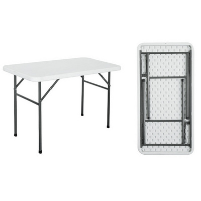 portable outdoor furniture 6ft white rectangular plastic foldable banquet catering folding table