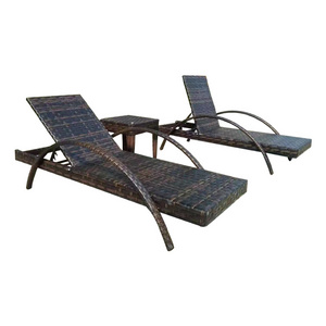 Outdoor Leisure Rattan Sun Fun Chaise Lounge Sunbed Furniture Daybed Sunbath Bed Beach Chair