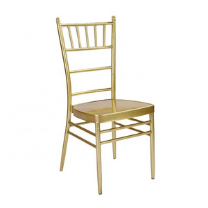 Hotel Furniture Commercial Banquet Iron Metal Gold Aluminum Hotell Hall Wedding Chair